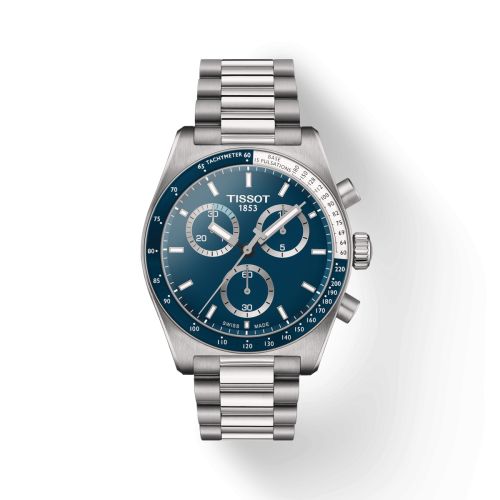 Tissot PR516 Chronograph Quartz Stainless Steel / Blue / Bracelet